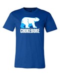 Chokebore "polar bear" T-shirt, blue (front)